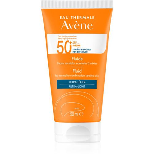 Sun Fluid Ultra-Light lozione abbronzante per il viso SPF 50+ 50 ml - Avène - Modalova