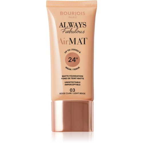 Air Mat fondotinta opacizzante colore 03 Light Beige 30 ml - Bourjois - Modalova