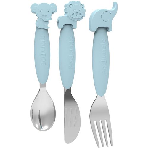 Cutlery posate Blue 12m+ 3 pz - Bo Jungle - Modalova