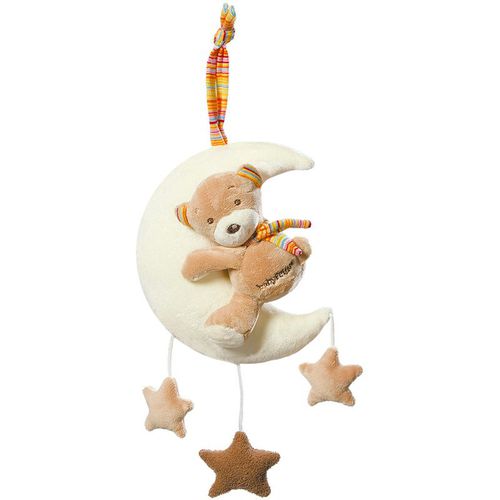 Music Box Rainbow Teddy on the Moon giocattolo pendente a contrasto con melodia 1 pz - BABY FEHN - Modalova