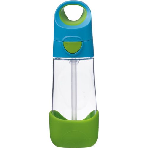 Bottle with Straw bottiglia con cannuccia Blue Green 450 ml - B.Box - Modalova