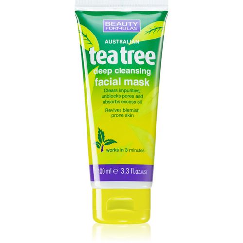 Tea Tree mascarilla de limpieza profunda 100 ml - Beauty Formulas - Modalova