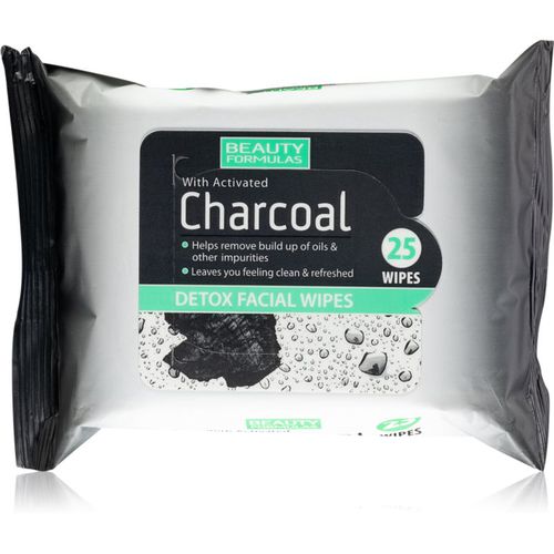 Charcoal salviettine struccanti con carbone attivo 25 pz - Beauty Formulas - Modalova