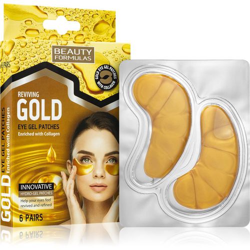 Gold mascarilla de hidrogel para contorno de ojos con colágeno 6 ud - Beauty Formulas - Modalova