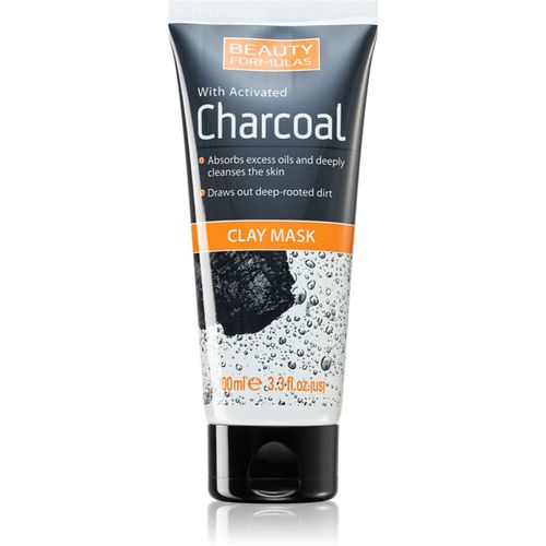 Charcoal mascarilla facial de limpieza profunda con carbón activo 100 ml - Beauty Formulas - Modalova