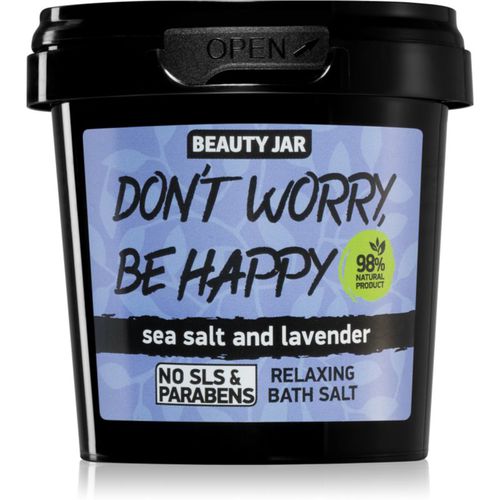 Don't Worry, Be Happy entspannendes Badesalz mit Lavendelduft 150 g - Beauty Jar - Modalova
