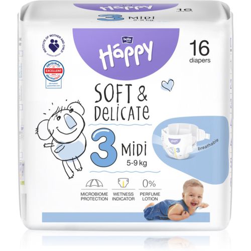 Soft&Delicate Size 3 MIdi pañales desechables 5-9 kg 16 ud - Bella Baby Happy - Modalova