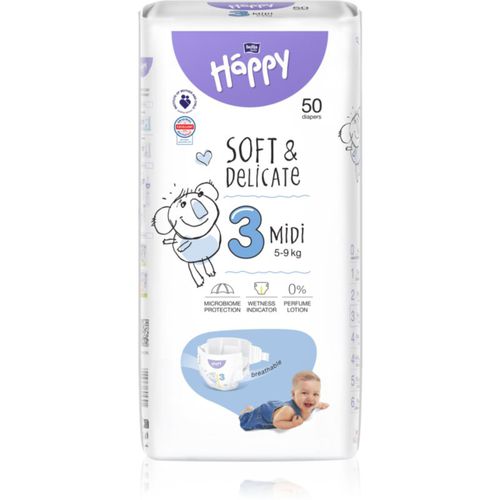 Soft&Delicate Size 3 Midi pannolino monouso 5-9 kg 50 pz - Bella Baby Happy - Modalova