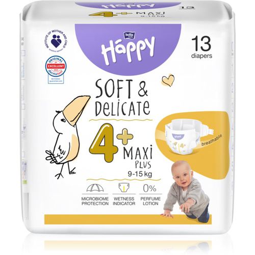 Soft&Delicate Size 4+ Maxi Plus pañales desechables 9-15 kg 13 ud - Bella Baby Happy - Modalova