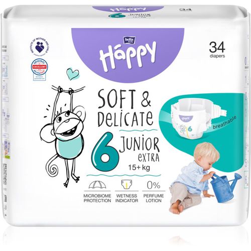 Soft&Delicate Size 6 Junior Extra Einwegwindeln 15+ kg 34 St - Bella Baby Happy - Modalova