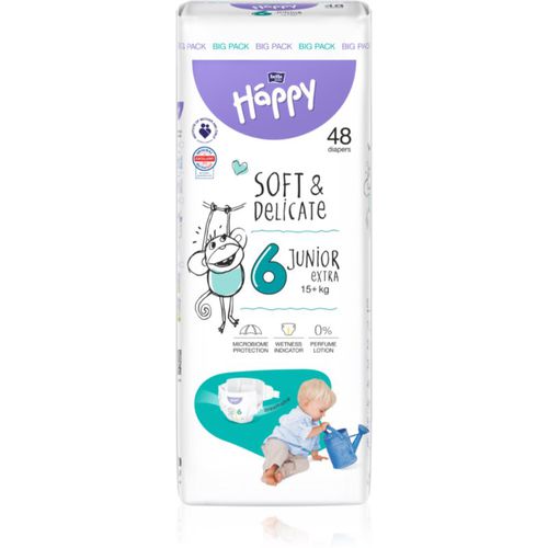 Soft&Delicate Size 6 Junior Extra pañales desechables 15+ kg 48 ud - Bella Baby Happy - Modalova