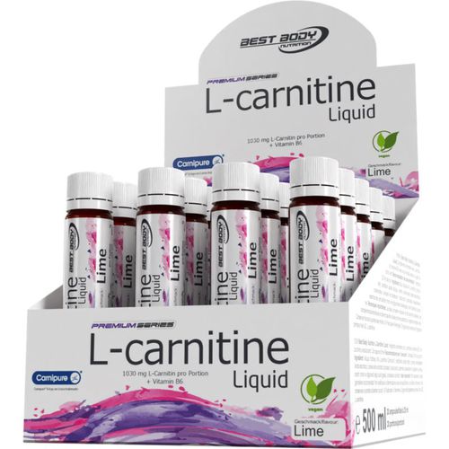 L-Carnitin Ampullen Ampulle mit Vitaminen Geschmack Lime 20x25 ml - Best Body Nutrition - Modalova