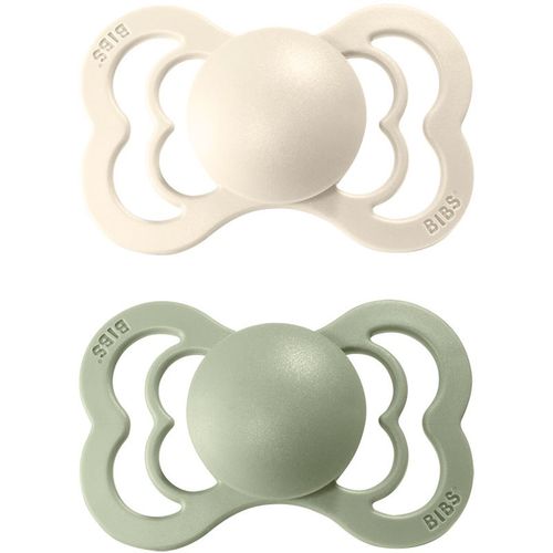 Supreme Natural Rubber Size 1: 0+ months ciuccio Ivory / Sage 2 pz - BIBS - Modalova