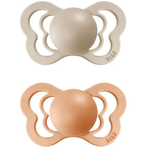 Couture Natural Rubber Size 2: 6+ months chupete Vanilla / Peach 2 ud - BIBS - Modalova