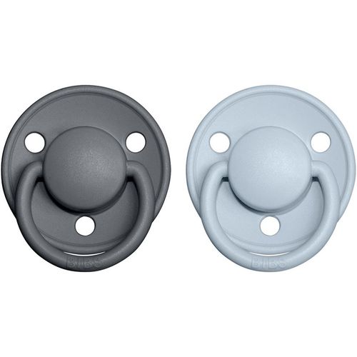 De Lux One Size chupete Iron / BabyBlue 2 ud - BIBS - Modalova