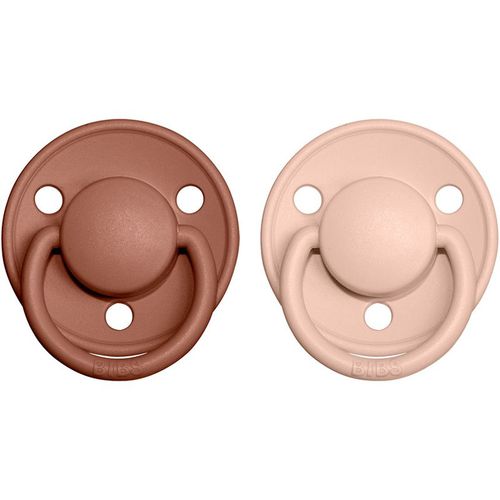 De Lux Natural Rubber Size 1: 0+ months ciuccio Woodchuck / Blush 2 pz - BIBS - Modalova