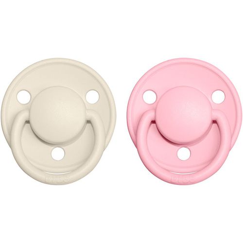 De Lux Natural Rubber Size 1: 0+ months chupete Ivory / Baby Pink 2 ud - BIBS - Modalova