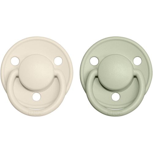 De Lux Natural Rubber Size 1: 0+ months chupete Ivory / Sage 2 ud - BIBS - Modalova