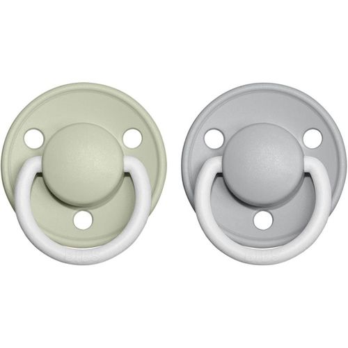 De Lux Natural Rubber Night Size 2: 6+ months ciuccio Sage / Cloud 2 pz - BIBS - Modalova