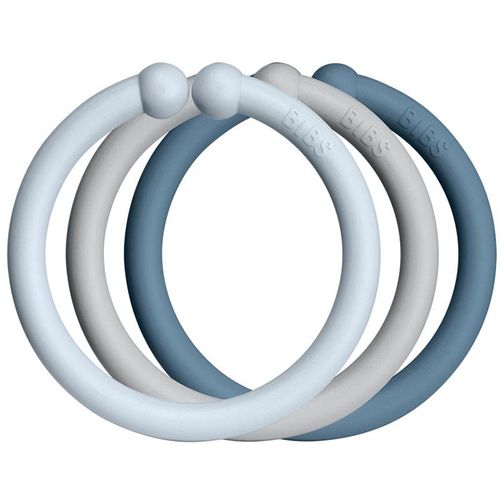 Loops Aufhängeringe Baby Blue / Cloud / Petrol 12 St - BIBS - Modalova