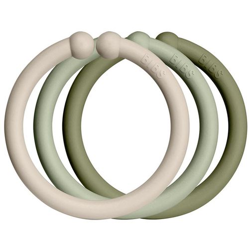 Loops anillas para cortinas Vanilla / Sage / Olive 12 ud - BIBS - Modalova