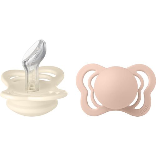 Couture Silicone Size 1: 0+ months ciuccio Ivory / Blush 2 pz - BIBS - Modalova