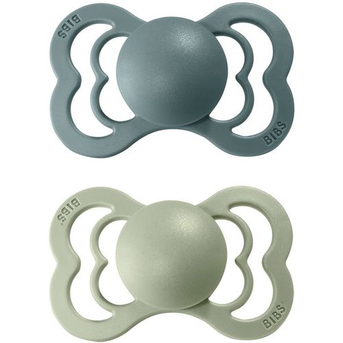 Supreme Natural Rubber Size 1: 0+ months ciuccio Island Sea / Sage 2 pz - BIBS - Modalova