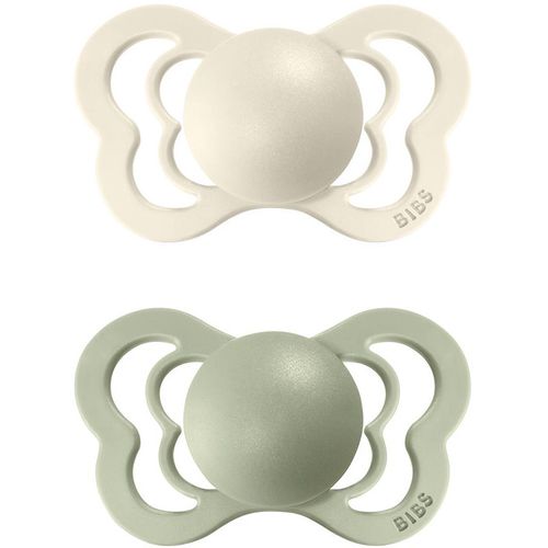 Couture Natural Rubber Size 1: 0+ months ciuccio Ivory / Sage 2 pz - BIBS - Modalova