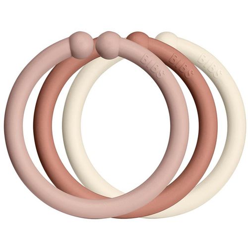 Loops Aufhängeringe Blush / Woodchuck / Ivory 12 St - BIBS - Modalova