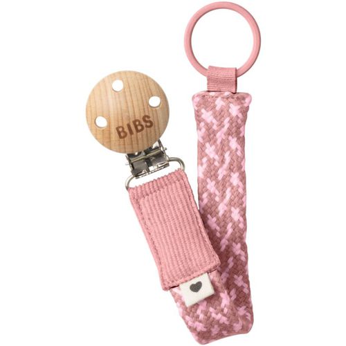 Paci Braid pinza para el chupete Dusty Pink / Baby Pink 1 ud - BIBS - Modalova