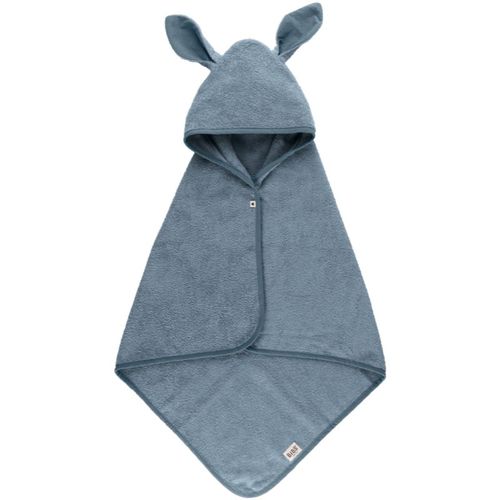 Kangarooo Hoodie Towel asciugamano con con cappuccio Petrol 65 x 65 cm 1 pz - BIBS - Modalova