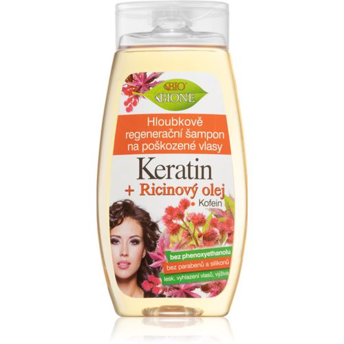 Keratin + Ricinový olej shampoo di rigenerazione profonda per capelli 260 ml - Bione Cosmetics - Modalova