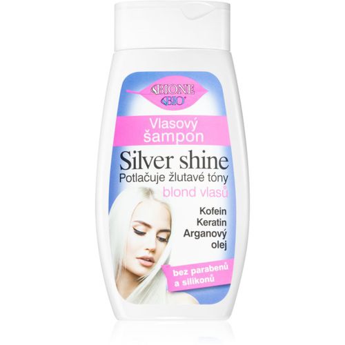 Silver Shine champú para neutralizar el tono amarillo 260 ml - Bione Cosmetics - Modalova