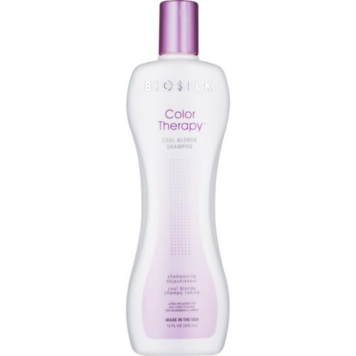 Color Therapy Cool Blonde Shampoo champú neutralizante para tonos amarillos 355 ml - Biosilk - Modalova