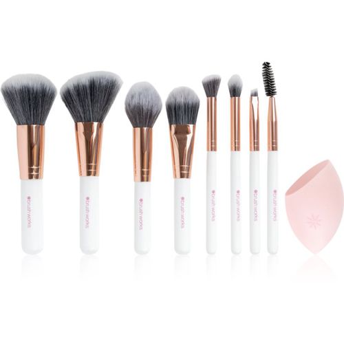 Exclusive Makeup Brush and Sponge Set set de brochas - Brushworks - Modalova