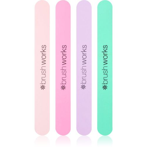 Nail Files Pastel kit di limette (per le unghie) - Brushworks - Modalova