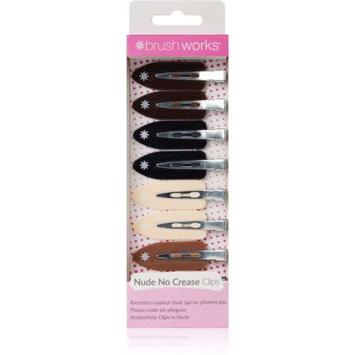 No Crease Clips pasadores para cabello Nude - Brushworks - Modalova