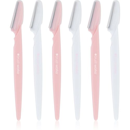 Angled Dermaplaners navaja para el rostro - Brushworks - Modalova