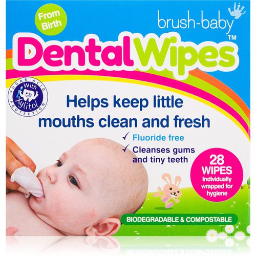 DentalWipes Servietten für die Zähne für Kinder 6 St - Brush Baby - Modalova