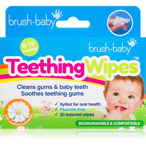 Applemint salviette per i denti per bambini 20 pz - Brush Baby - Modalova