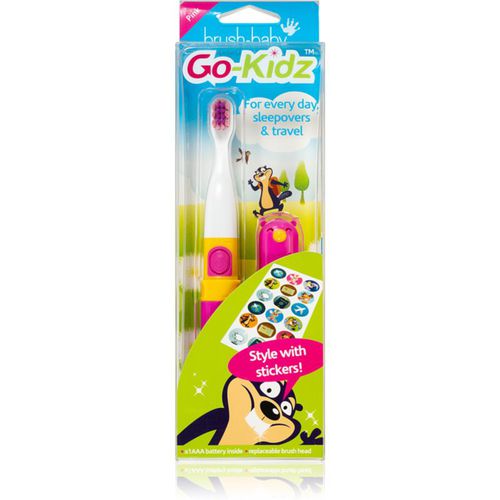 Go-Kidz cepillo de dientes a pilas para niños a partir de 3 años Pink/Blue 1 ud - Brush Baby - Modalova