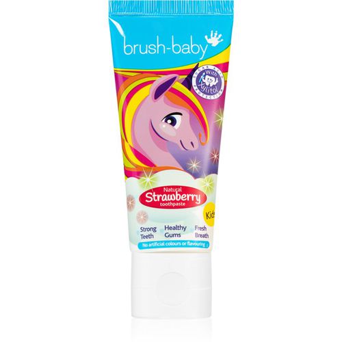 Natural Strawberry dentifricio per bambini con aroma di fragola dai 3 anni in su 50 ml - Brush Baby - Modalova