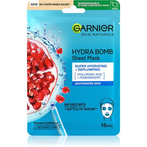 Skin Naturals Moisture+Aqua Bomb Feuchtigkeitsspendende Tuchmaske mit Hyaluronsäure 1 St - Garnier - Modalova