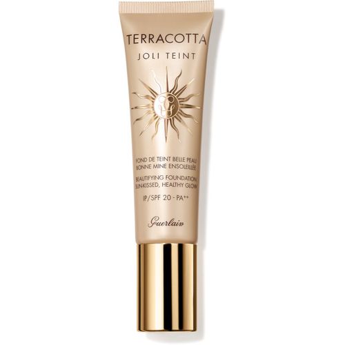 Terracotta Joli Teint Beautifying Foundation aufhellendes Make up für einen natürlichen Look SPF 20 Farbton Naturel/Natural 30 ml - GUERLAIN - Modalova