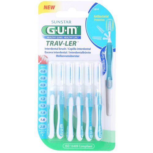 Trav-Ler Interdental cepillos interdentales 1,6 mm 6 ud - G.U.M - Modalova