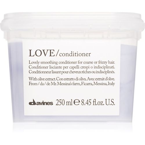 Essential Haircare LOVE Smoothing Conditioner balsamo lisciante per capelli ribelli e crespi 250 ml - Davines - Modalova