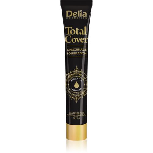 Total Cover fondotinta waterproof SPF 20 colore 52 Ivory 25 g - Delia Cosmetics - Modalova