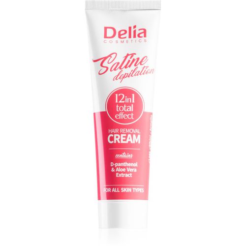 Satine Depilation 12in1 Total Effect crema depilatoria para todo tipo de pieles 100 ml - Delia Cosmetics - Modalova