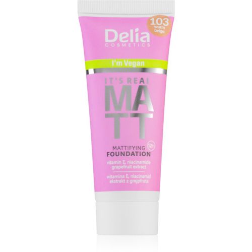 It's Real Matt fondotinta opacizzante colore 103 Warm Beige 30 ml - Delia Cosmetics - Modalova