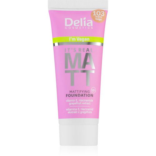 It's Real Matt mattierendes Make-up Farbton 103 Warm Beige 30 ml - Delia Cosmetics - Modalova